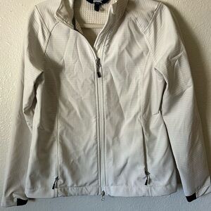 White light lands end jacket brand new